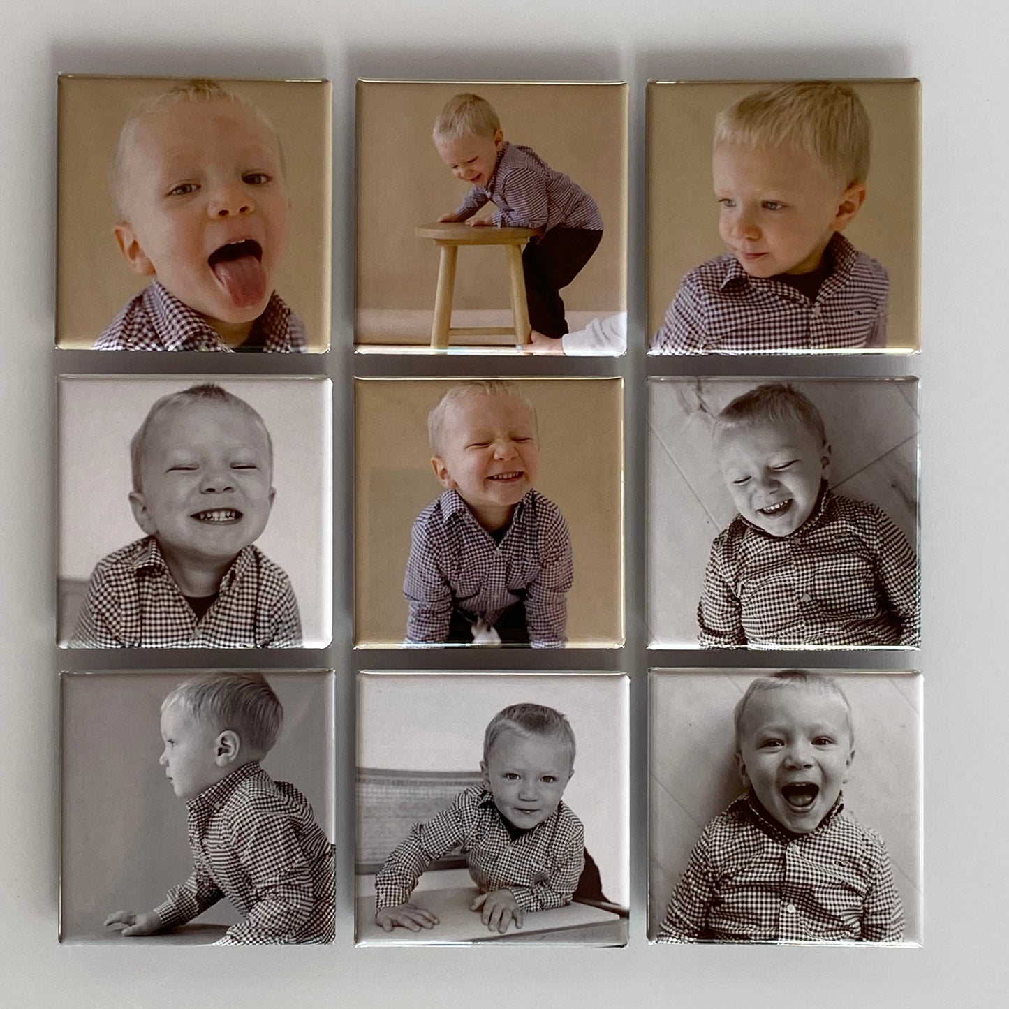 Set of 9 Custom 2x2 Photo Magnets